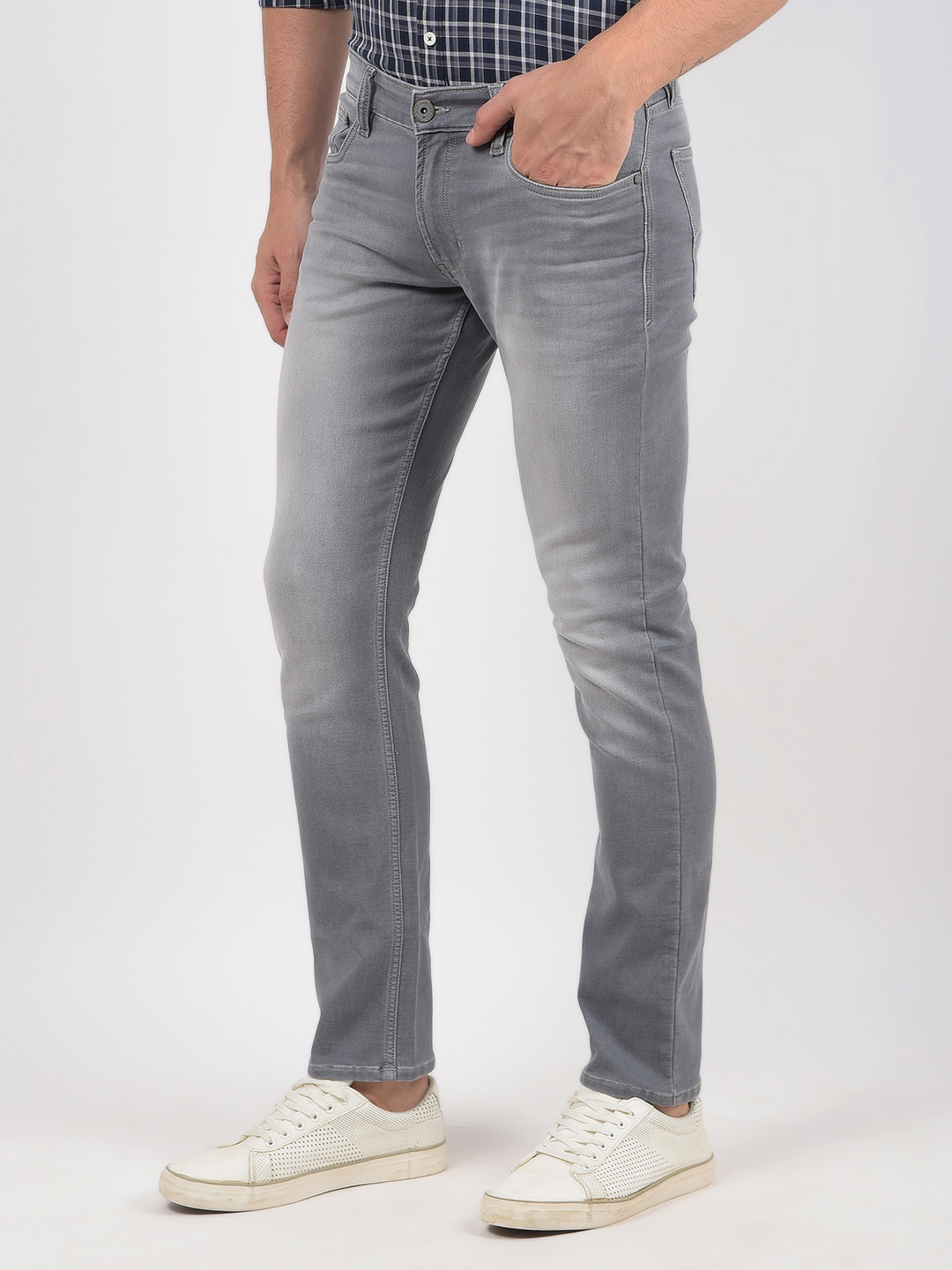 Numero Uno Men Solid GREY Jeans